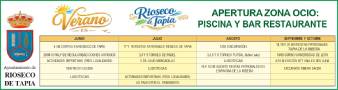 Actividades estivales Rioseco de Tapia 2026
