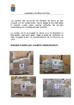 APORTACIONES DE LOS VECINOS DEL MUNICIPIO A LOS AFECTADOS POR LA DANA