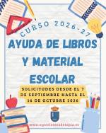 AYUDA ADQUISICION LIBROS Y MATERIAL ESCOLAR 2026-2027