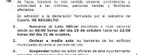 BANDO LUTO OFICIAL Y MINUTO DE SILENCIO POR LAS VICTIMAS DEL ACCIDENTE FERROVIARIO DE URDA (TOLEDO)