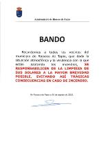 BANDO RECORDATORIO LIMPIEZA SOLARES