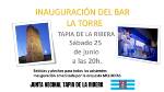 Bebida y pinchos para todos los asistentes. Inauguración amenizada por la orquesta MELODÍAS.