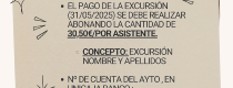 INFORMACIÓN EXCURSIÓN 31 DE MAYO