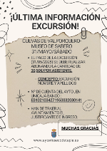 INFORMACIÓN EXCURSIÓN 31 DE MAYO
