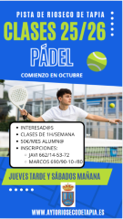 CLASES PÁDEL CURSO 2025/26